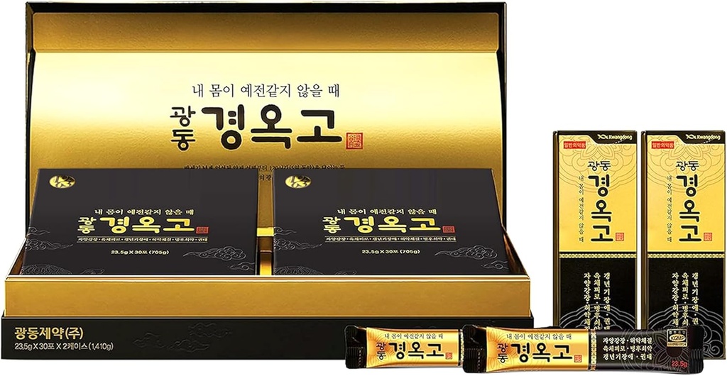 KWANGDONG Kyung Ok Ko Premium Korean Herbal Complément aux ingrédients naturels, Booster d'énergie naturelle pour les hommes et les femmes 60P