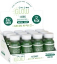 Chloroglow Chlorophyll Shots – Pomme verte biologique à base de plantes pour le soutien immunitaire et le nettoyage corporel – Supplément naturel (12 Pack)