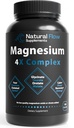 Natural Flow Magnesium 4X Complex 200 mg Elemental, 120 Capsules