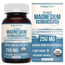 Organic Whole Food Magnesium Supplement - Plant-Based, Organic Sea Vegetable Complex - 250 mg Per Serving | Water Extracted | Gentle on Stomach | Supports Energy, Sleep, Muscle, Heart - 60 Capsules