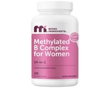 Micro-ingrédients Complexe B méthylé pour les femmes, 240 Capsules végétariennes