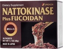 Nattokinase Plus Fucoidan pour le support circulatoire, 2500FU Natto, Suppléments de circulation de sang, Odor Free & Easy to Take Nattokinase Supplément, Okinawan Fucoidan, 1 mois d'approvisionnement, 30 Compte, Pack de 1