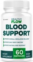 Healthy Flow Blood Support - HealthyFlow Support Supplement Capsules Daily Premium Advanced Formula Pills - Maximum Strength, Vitamins for Overall Health & Wellness, 60 Capsules for 1 Month