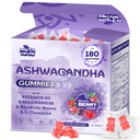 3000mg Ashwagandha Gummies pour les femmes et les hommes, 180 comtes Supplément Ashwagandha de force supplémentaire pour le stress, la relaxation et le soutien immunitaire