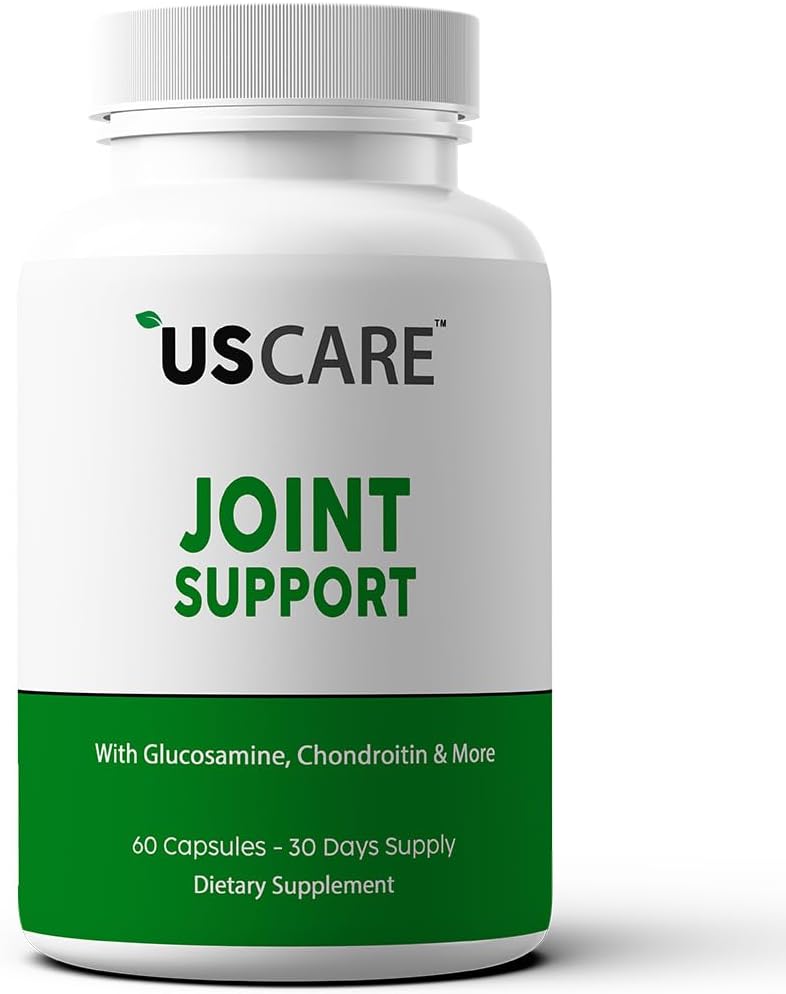 USCare Joint Support Supplément avec Glucosamine, Turmeric, Boswellia, MSM et plus pour le dos, les genoux, les mains