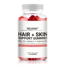 Hair Strength Gummies – Biotin + Zinc + Vitamins C & E – Sugar Free – Supports Stronger, Thicker-Looking Hair – 60 Vegan Gummies (30 Day Supply)