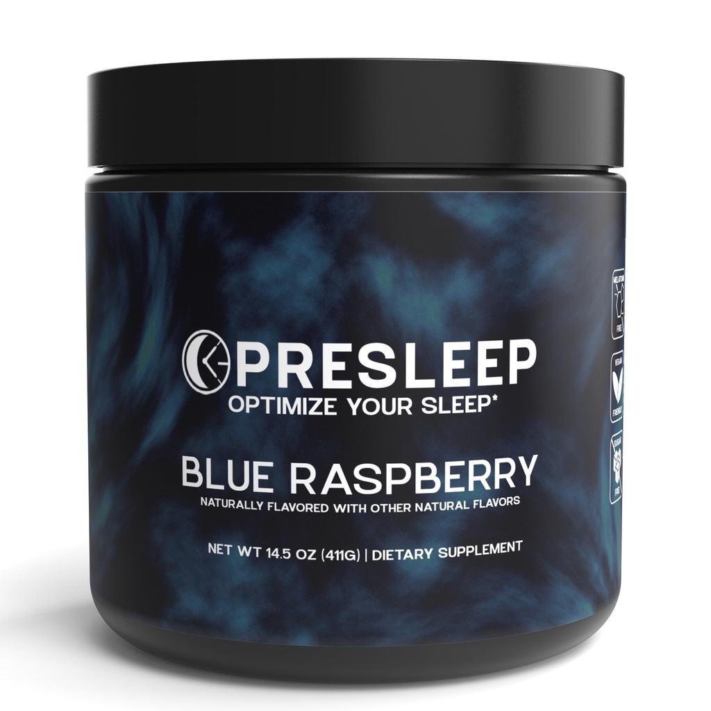 Natural Sleep Powder – Melatonin-Free Sleep Aid with Magnesium Glycinate, L-Theanine & Glycine – Non-Habit Forming, Vegan, Gluten Free, 30 Servings