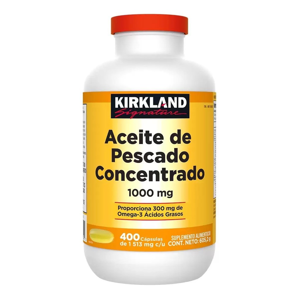 Kirkland Signature Huile de poisson 1000mg, 400 Compte