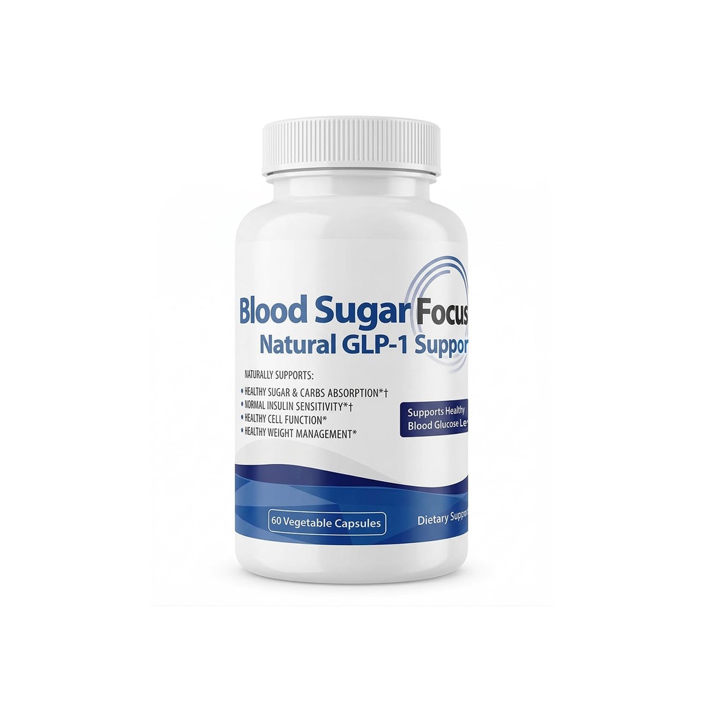 JJ Smith Sugar Focus – Glucose Control Complex with Eriomin, Cinnamon Bark, Chromium Picolinate & Alpha Lipoic Acid – GLP-1 Supplement for Cravings, Control, Energy & Healthy Weight.