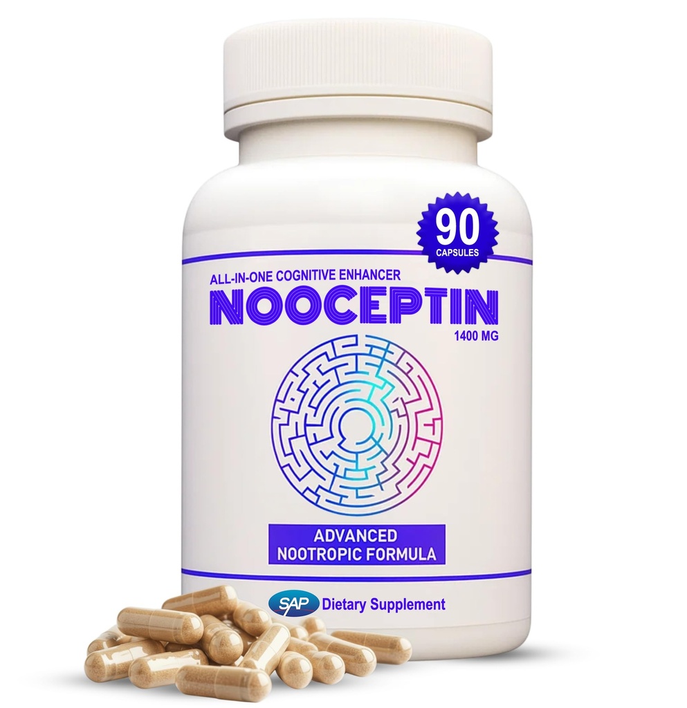 All-in-One Cognitive Enhancer – Full Spectrum Nootropic Brain Support Supplement with Advanced Formula to Boost Productivity, Mental Clarity, Calm Focus, and Performance – 90 Capsules