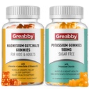 Gommies de magnésium de potassium, chlorure de potassium 500mg, glycinate de magnésium 300mg, suppléments minéraux pour la famille