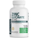 Bronson Zinc Glycinate 30mg Absorption supérieure chélatée 100% Formule chélatée Non-OGM, 120 Capsules végétariennes