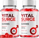 (2 packs) Gommies de Surge Vital, force maximale de Surge Vital officiel 1000MG Supplément avancé Gommies, Supplément de détox pour hommes VitalSurge, Gommes de Gomme Vitasurge avec ingrédients naturels (120 Gommies)