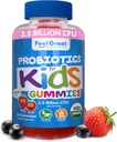 Feel Great USDA Bio Kids Probiotiques Gummies (en anglais seulement) Probiotiques de fraises à croquer pour la santé digestive et le soutien immunitaire (en anglais seulement)
