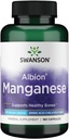 Swanson Albion Glycinate de manganèse chélaté 40 Milligrammes 180 Capsules