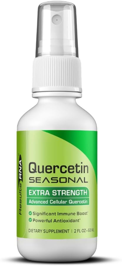 Résultats L'ARN – Quercetin Seasonal offre un soutien immunitaire et respiratoire exceptionnel dans un vaporisateur oral délicat – Réduisez le stress oxydatif et profitez du soulagement saisonnier. (2 oz - 30 jours)