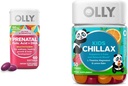 OLLY Prenatal Multivitamin Softgels and Kids Calming Gummies Bundle (60+50 Count)