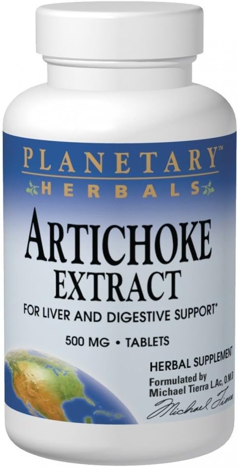 Extrait d'artichauts planétaires 500mg, 120 comprimés