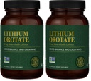 Global Healing Center - Lithium Orotate 10mg - Non-GMO, Gluten Free, Vegan Friendly Brain Health Lithium Supplement for Supporting Mood, Function, and Clarity (60 Capsules) (Pack of 2)