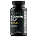 Nugenix Essentials L-Glutamine, 1500mg 100% Botanique L-Glutamine Amino Acid, Protéine Synthèse, Soutien Fonction Cellulaire, 60 Capsules