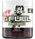 G Fuel Goth GF Energy Drink Poudre, Pré-entraînement Caféine Poudre, Energy Powder Drink Mix pour le jeu, sans sucre Focus Amino, Vitamine + Antioxydants, 9,9 oz (Pomme de Blackberry, 40 portions)