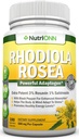 Rhodiola Rosea - 500mg - 180 Capsules Vegan - 3% Rosavin 1% Extrait de Salidroside - Non-OGM - avec poivre noir pour l'absorption accrue - 6 mois d'approvisionnement - Supplément pour l'énergie et l'endurance