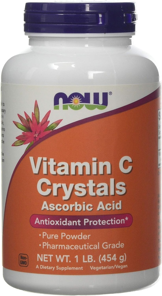 Maintenant les aliments Vitamine C cristaux, 1 lbs