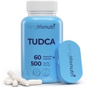 LongLifeNutri TUDCA - Tauroursodeoxycholic Acid Bile Salt, 500mg per Serving & 60 Vegetarian Capsules, Natural Ingredients, 30-Day Supply, Made in USA