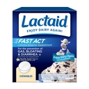 Lactaid Fast Act Lactose Intolérance Relief Chewables with Natural Lactase Enzyme to prevent Gas, Bloaging & Diarrhée Du fait de la sensibilité à la lactose, On-the-Go, Vanilla Twist Flavor, 60 x 1 ct