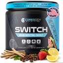 Switch, Cerveau Boosting Nootropic Energy Supplément Poudre - Fabriqué aux États-Unis - Alpha GPC, NALT, Ashwagandha, sans sucre énergie, Keto, Augmenter la concentration mentale et la fonction cognitive, améliore l'humeur et la mémoire