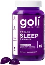 Goli Dreamy Sleep Gummy - Compte 60 - Mélatonine, vitamine D, magnésium et extrait de baume de citron - sans gélatine, sans gluten, végétalien et non-OGM