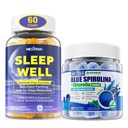 Nextdia Melatonin Free Sleep Gummies + Organic Blue Spirulina Gummies