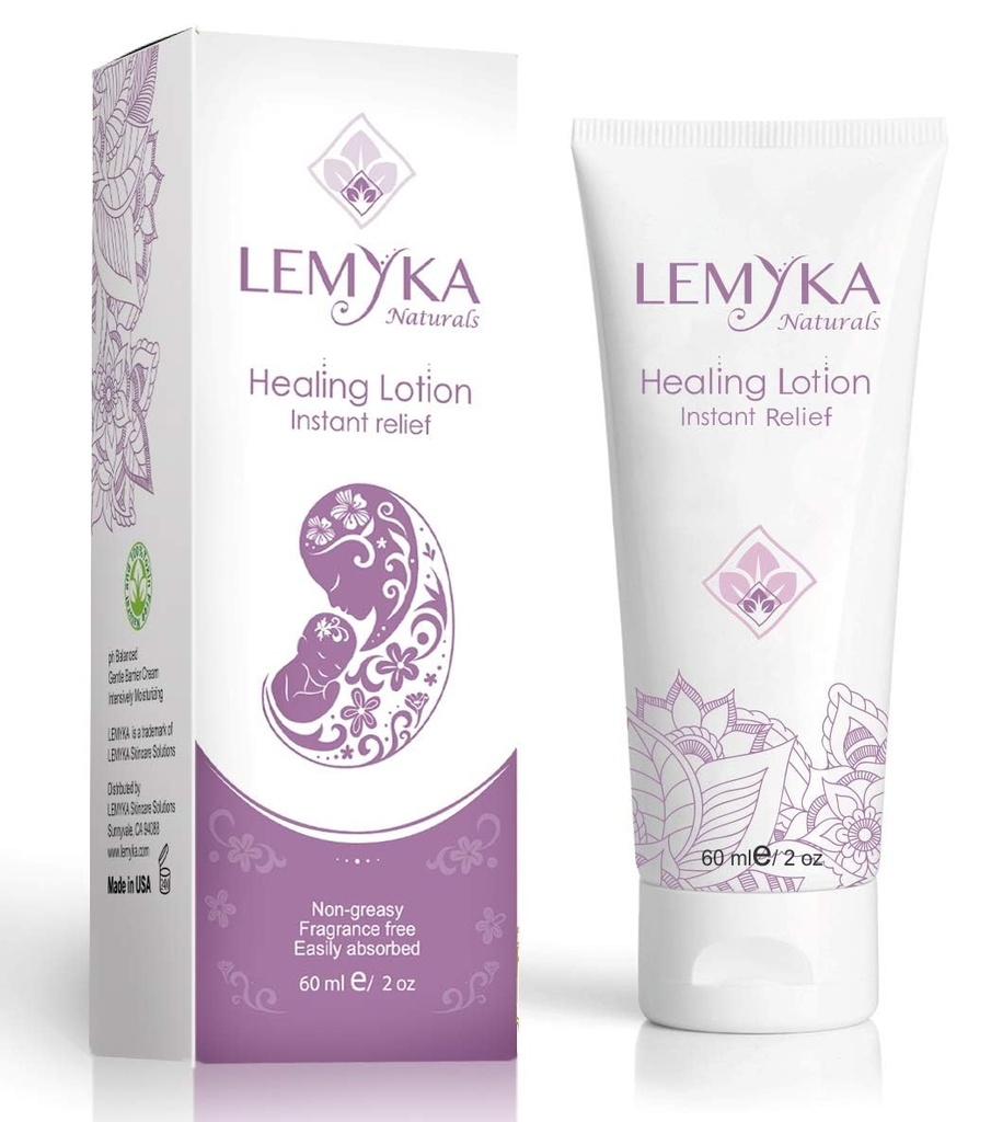 Crème de Rosacea - rougeur du visage relief éruption faciale lotion pour eczéma, psoriasis, urticaire et peau sèche, LEMYKA guérison naturelle pour les bébés et les adultes