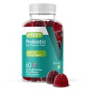 Gummies probiotiques Viteey avec prébiotiques – Suppléments santé pour la santé digestive – 2 milliards d'UFC – Vegan, sans gluten – 60 Nombre