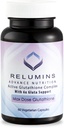Relumins Advance White Active Glutathion Complex - Max Dose 900mg Glutathion avec 6X Boosters, ALA & NAC - Supplément anti-Aging Skin Brightening - 60 Capsules végétariennes (30 portions)