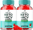 Supplément cru de gommes de vinaigre de cidre de pomme KetoRaw + Gommies de vinaigre de cidre de pomme 1000MG, avis de gommes de cidre de pomme Keto-Raw, vitamine B12 (2 emballage - 120 gommes)