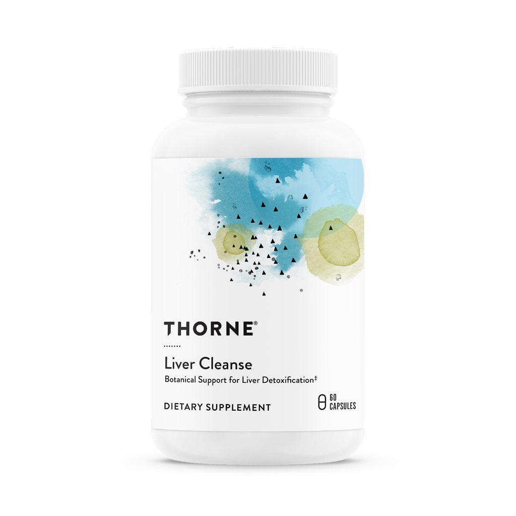 THORNE - Nettoyant du foie - Supplément de chardon et de berbère avec extraits de bardane et de chicorée - Mélange à base de plantes qui soutient la fonction de désintoxication naturelle du foie* - Certifié par un tiers - 60 capsules