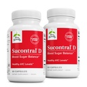 Terry naturellement Sucontral D - Supplément B-Complexe et Folate - Soutien au métabolisme des glucides - Supplément Vitamine et Minéraux avec Zinc et Chrome - 60 Capsules (paquet de 2)