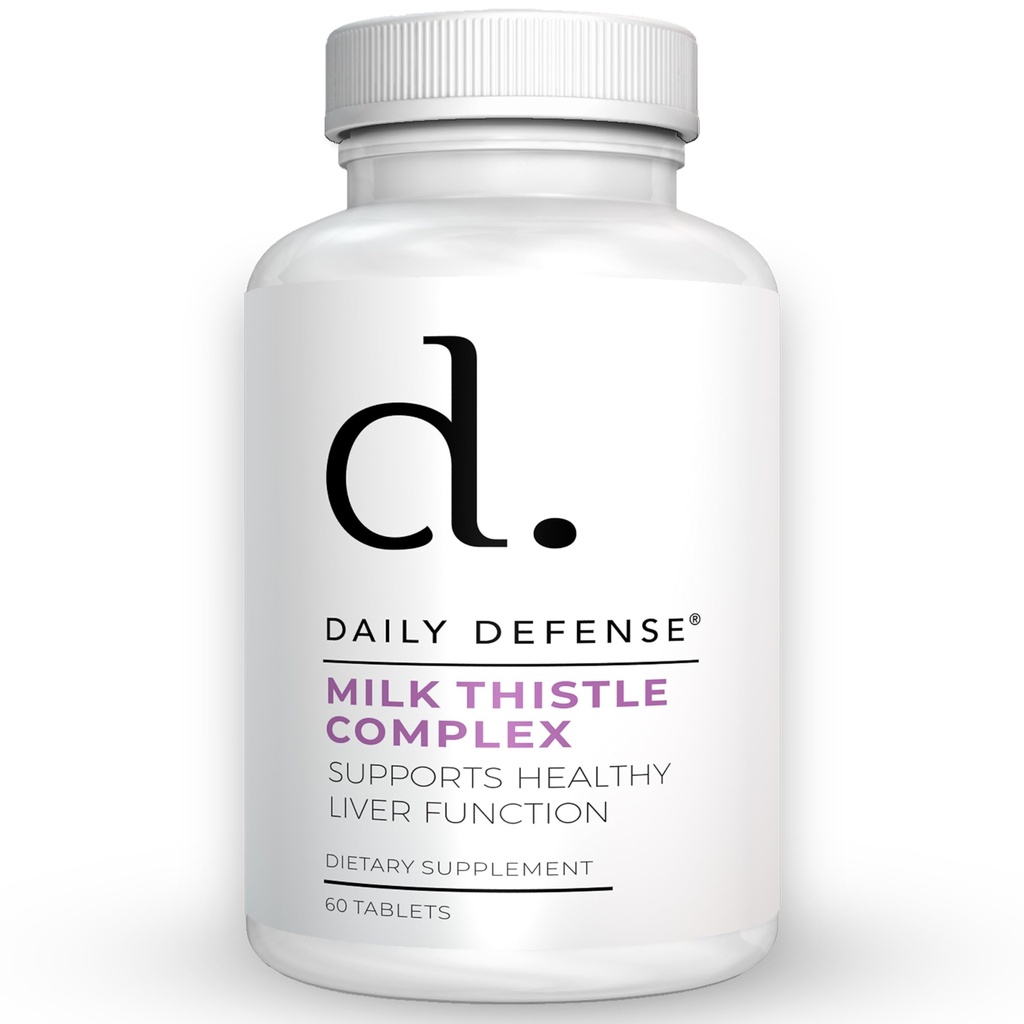 Pure Milk Thistle Herbal Supplements - 450mg Milk Thistle Extract for Liver Detox & Liver Support Supplement - Vegan Dietary Supplements for Women & Men, 60 Tablets