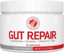 Silver Fern Gut Repair - Poudre de supplément digestif pour la santé - L-glutamine, Curcumine, zinc et acide ascorbique (1 Tub - 30 portions)