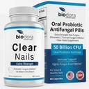 Effacer les ongles - Force supplémentaire - Inhibiteur probiotique des champignons - 50 milliards UFC