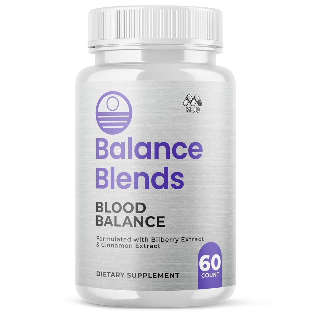 Balance Blends Blood Capsules, Official BalanceBlends Pills with All Natural Ingredients, Advanced Overall Health and Wellness Support Supplement with Maximum Strength Multivitamins (60 Capsules)