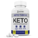 Keto Thrive Keto ACV Pills 1275MG Keto Support Capsule de mélange Alternative à Keto ACV Gummies Formulé avec vinaigre de cidre de pomme Extra Virgin Olive Oil Powder Green Tea Leaf 60 Capsules