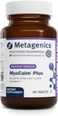 Métagène MyoCalm Plus - Relaxation musculaire et soutien au stress avec Passionflower, Valerian, Lemon Baume, Magnésium et Calcium - Soutient la qualité du sommeil - Non-OGM, sans gluten, végétarien - 60 comprimés