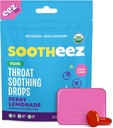 Sootheez Gorge biologique gouttes apaisantes pour les adultes, Berry Lemonade, 25 Comte, Rechargeable, Grandes gouttes d'apaisante qui apaisent les gorges
