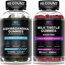 NUTRA Effective Ashwagandha Gummies & Thistle Gummies