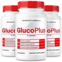 (3 Pack) GlucoPlus Pills- Premium Gluco Plus Formula to Support Stable Levels, Healthy Circulation and Overall Balance, Just Take 2 Capsules Daily, Gluco + All-Natural Ingredients (180 Capsules)