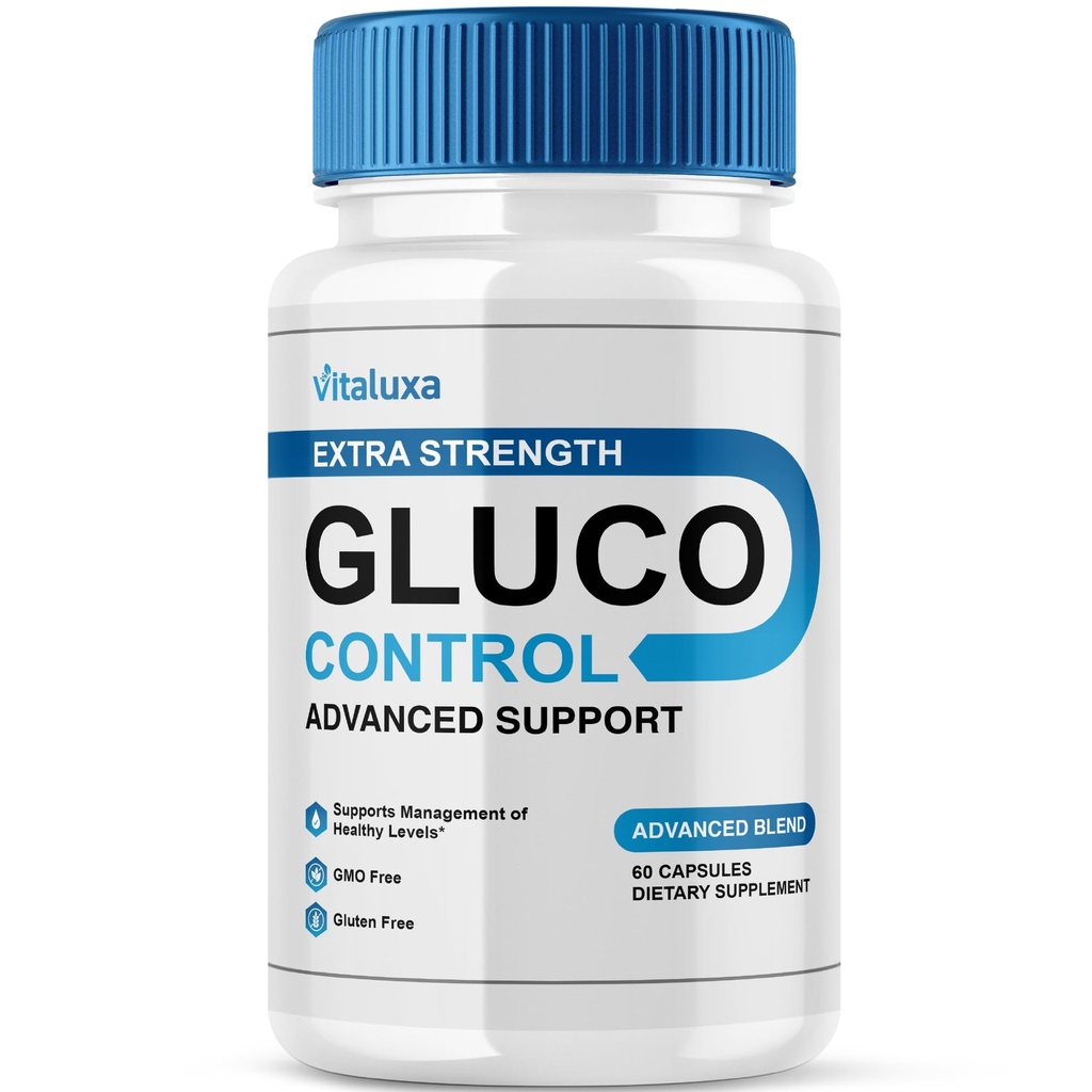 Gluco Control Capsules, GlucoControl Supplement Capsulas Advanced Maximum Strength, Premium Health Formula for Overall Health & Wellness Blood Support, Gluc Control Pills Vitamins Reviews (60capsules)