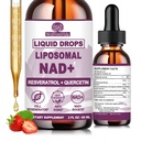 NAD+ Supplement for Women Men, Liquid Nad⁺ Plus Resveratrol,NMN Alternative
