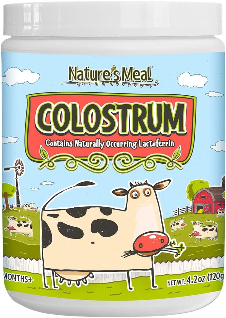 Soutien immunitaire pour les enfants - Poudre de colostrum, Super-alimentation naturelle avec Lactoferrine, IgG et PRPS 4,2 oz. 6 mois+